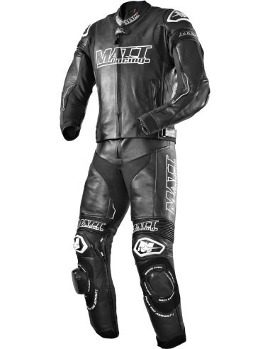 2-piece leather motorcycle suit for road and track, standard size, quality, low price, inexpensive